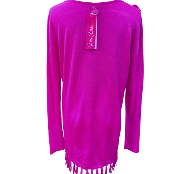 Lilly Pulitzer Emberly Sweater in Hot Pink- Size XS - Picture 3 of 9